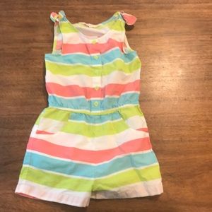Striped romper